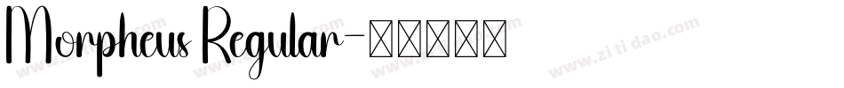 Morpheus Regular字体转换
